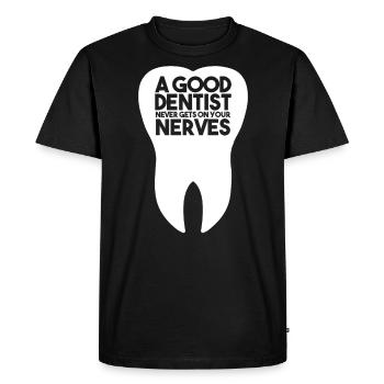 Dentist dentist saying gift - Men's Premium Organic T-Shirt - black - Front - Nico (187cm)