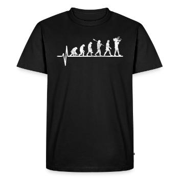 Cameraman Vintage Evolution - T-shirt Premium bio Homme - noir - Devant - Nico (187cm)