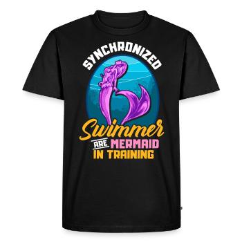 Cadeau de sirènes de nage synchrone - T-shirt Premium bio Homme - noir - Devant - Nico (187cm)