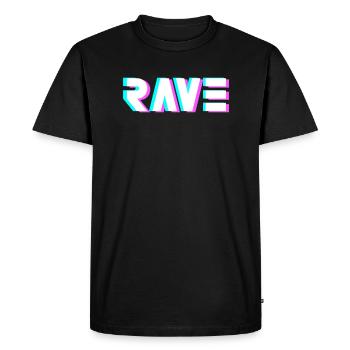 Idée cadeau Techno Rave Raver - T-shirt Premium bio Homme - noir - Devant - Nico (187cm)