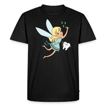 Cadeau de fée des dents drôle de fée des dents - T-shirt Premium bio Homme - noir - Devant - Nico (187cm)