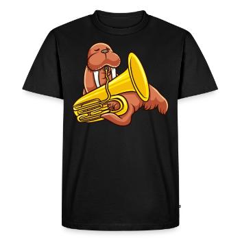Tuba tuba player gift funny - Men's Premium Organic T-Shirt - black - Front - Nico (187cm)