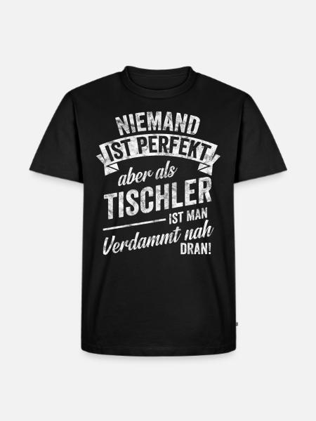Tischler - Männer Premium Bio T-Shirt - Schwarz
