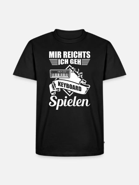 Keyboarder Sprüche Geschenk - Männer Premium Bio T-Shirt - Schwarz