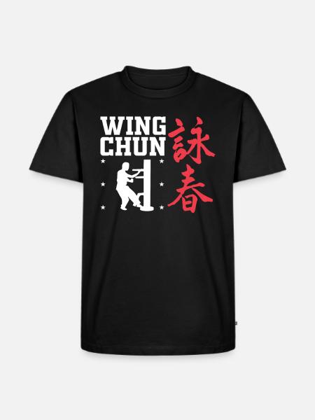 Wing Chun Kampfkunst - Männer Premium Bio T-Shirt - Schwarz
