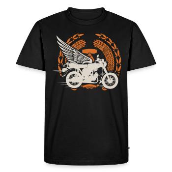 Simson, Simmi S51, idée cadeau cyclomoteur Ossi 50cc - T-shirt Premium bio Homme - noir - Devant - Nico (187cm)