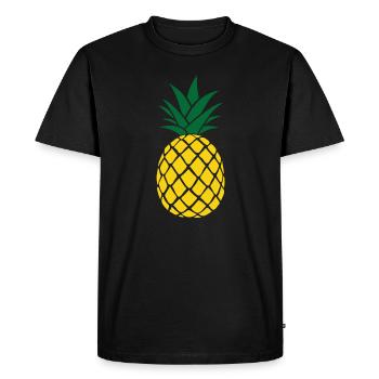 Pineapple ananas - T-shirt Premium bio Homme - noir - Devant - Nico (187cm)