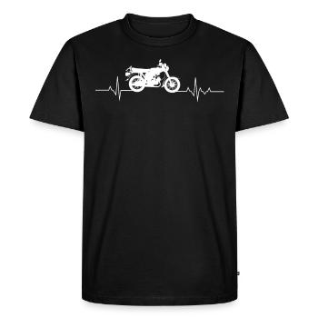 Simson, Simmi S51, idée cadeau cyclomoteur Ossi 50cc - T-shirt Premium bio Homme - noir - Devant - Nico (187cm)