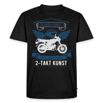 Simson, Simmi S51, cyclomoteur 2 temps, 50cc, Ossi - T-shirt Premium bio Homme - noir - Devant - Nico (187cm)
