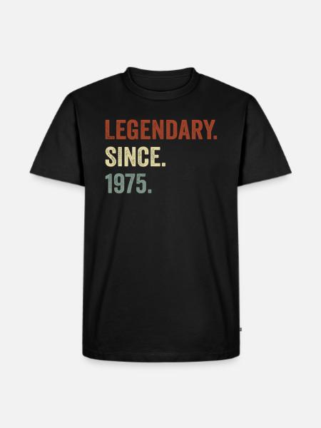 Legendary since 1975 - Men's Premium Organic T-Shirt - black
