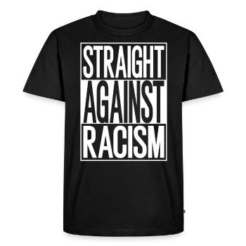 Déclaration de Straight Against Racism - T-shirt Premium bio Homme - noir - Devant - Nico (187cm)