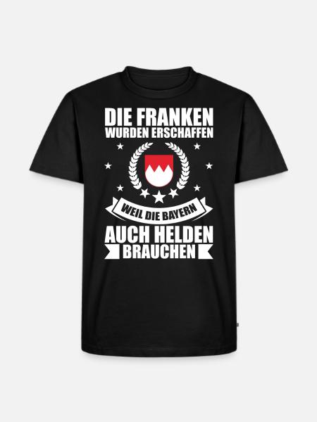 Lustiges Franken Sprüche Geschenk - Männer Premium Bio T-Shirt - Schwarz
