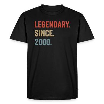 Legendary since 2000 - T-shirt Premium bio Homme - noir - Devant - Nico (187cm)