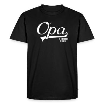 Grand-père 2020 Grand-père - T-shirt Premium bio Homme - noir - Devant - Nico (187cm)