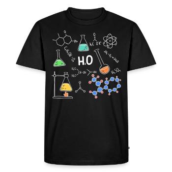 Physicien physique étudiant étudiant idée cadeau - T-shirt Premium bio Homme - noir - Devant - Nico (187cm)