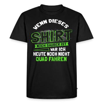 Quad ATV rider gift off-bike biker sayings - Men's Premium Organic T-Shirt - black - Front - Nico (187cm)