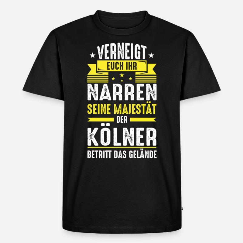 Kölner Sprüche Geschenkidee - Männer Premium Bio T-Shirt - Schwarz