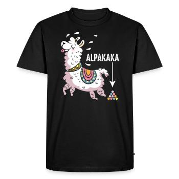 Idée cadeau alpaga alpaga - T-shirt Premium bio Homme - noir - Devant - Nico (187cm)