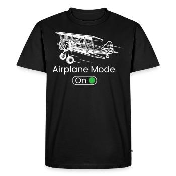 Mode avion activé, Cessna, C172, avion, pilote - T-shirt Premium bio Homme - noir - Devant - Nico (187cm)