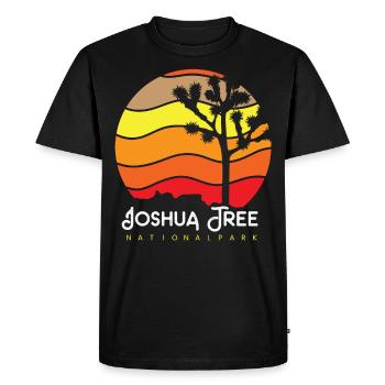 Joshua Tree National Park in California - Men's Premium Organic T-Shirt - black - Front - Nico (187cm)