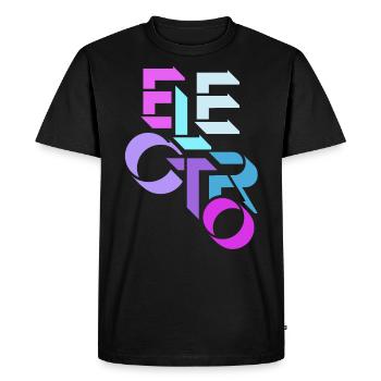 Electro Muisk, DJ, House Electro Charts - Men's Premium Organic T-Shirt - black - Front - Nico (187cm)