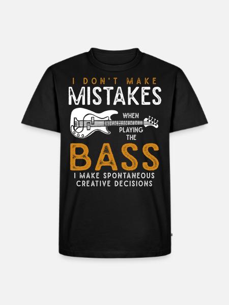 Bass player bass player bass guitar gift idea - Men's Premium Organic T-Shirt - black