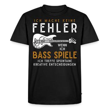 Bassist Bass Spieler Bass Gitarre Geschenkidee - Männer Premium Bio T-Shirt - Schwarz - Vorne - Nico (187cm)