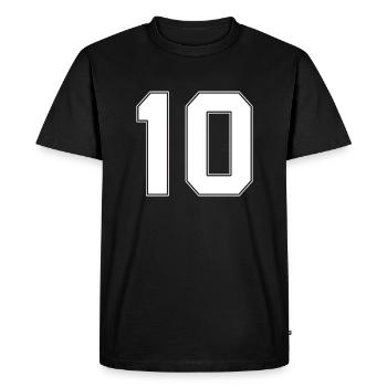 cadeau anniversaire 10 ans - T-shirt Premium bio Homme - noir - Devant - Nico (187cm)