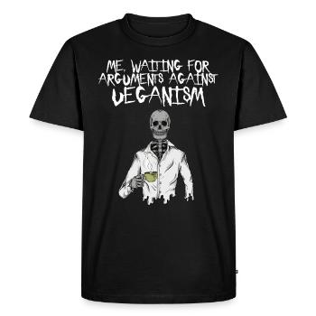 Un sort amusant pour les végétaliens - T-shirt Premium bio Homme - noir - Devant - Nico (187cm)