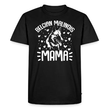 Belgian Malinois Maman Chien cadeau De Chien - T-shirt Premium bio Homme - noir - Devant - Nico (187cm)