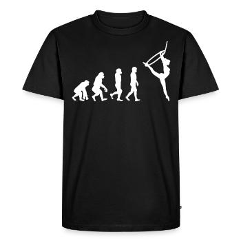 Aerial Hoop Lyra Circus Acrobatics Evolution - T-shirt Premium bio Homme - noir - Devant - Nico (187cm)