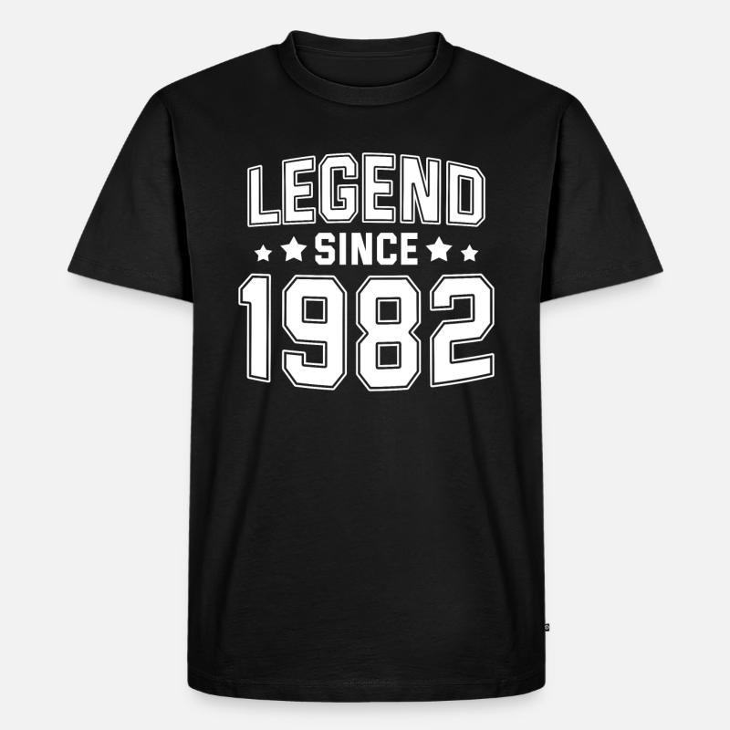 Legend since 1982 - T-shirt Premium bio Homme - noir