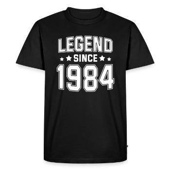 Legend since 1984 - T-shirt Premium bio Homme - noir - Devant - Nico (187cm)