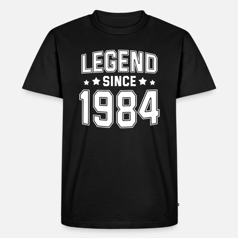 Legend since 1984 - Men's Premium Organic T-Shirt - black