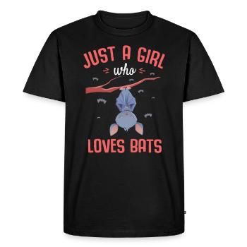 Bats, Bat - Men's Premium Organic T-Shirt - black - Front - Nico (187cm)