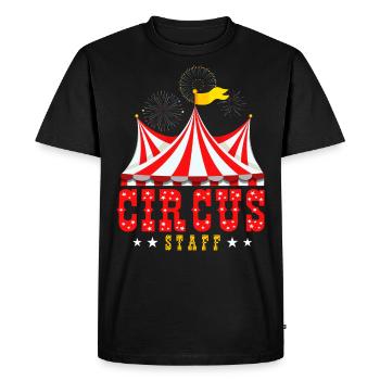 Cirque, Personnel de cirque, Artiste, Artistique - T-shirt Premium bio Homme - noir - Devant - Nico (187cm)