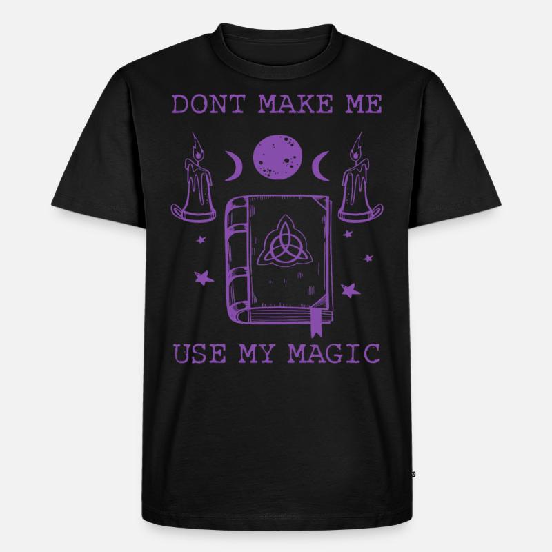 Wicca Witchcraft Hexen Magical - Männer Premium Bio T-Shirt - Schwarz