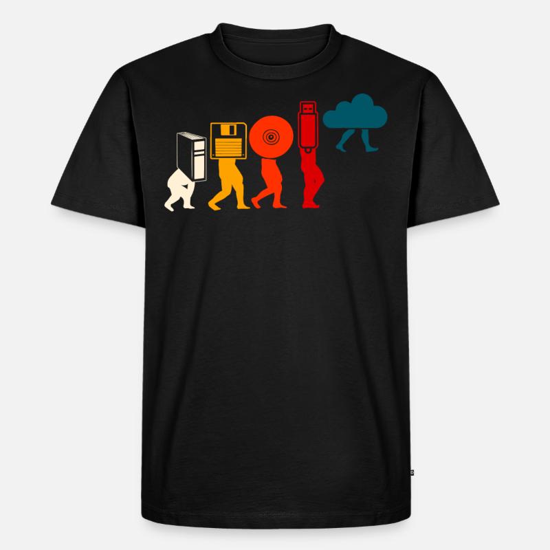 Cloud Programmer Evolution. - Men's Premium Organic T-Shirt - black