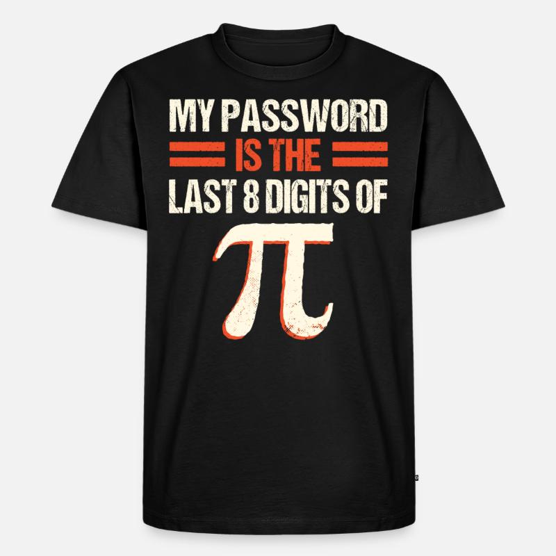 PI Math , Mathématiques, 3.145 - T-shirt Premium bio Homme - noir
