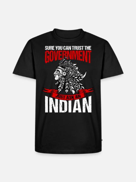 Trust the government - Men's Premium Organic T-Shirt - black