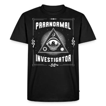 Enquêteur paranormal - T-shirt Premium bio Homme - noir - Devant - Nico (187cm)