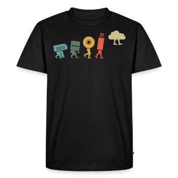 Cloud Computing, Programmer Nerd - Men's Premium Organic T-Shirt - black - Front - Nico (187cm)