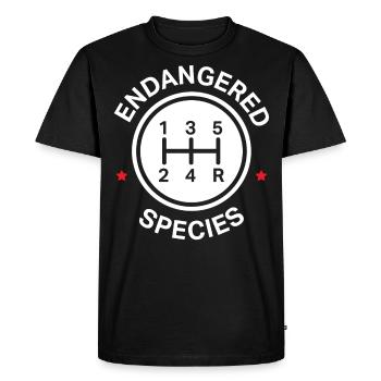 Manual transmissions, Manual shifting - Men's Premium Organic T-Shirt - black - Front - Nico (187cm)