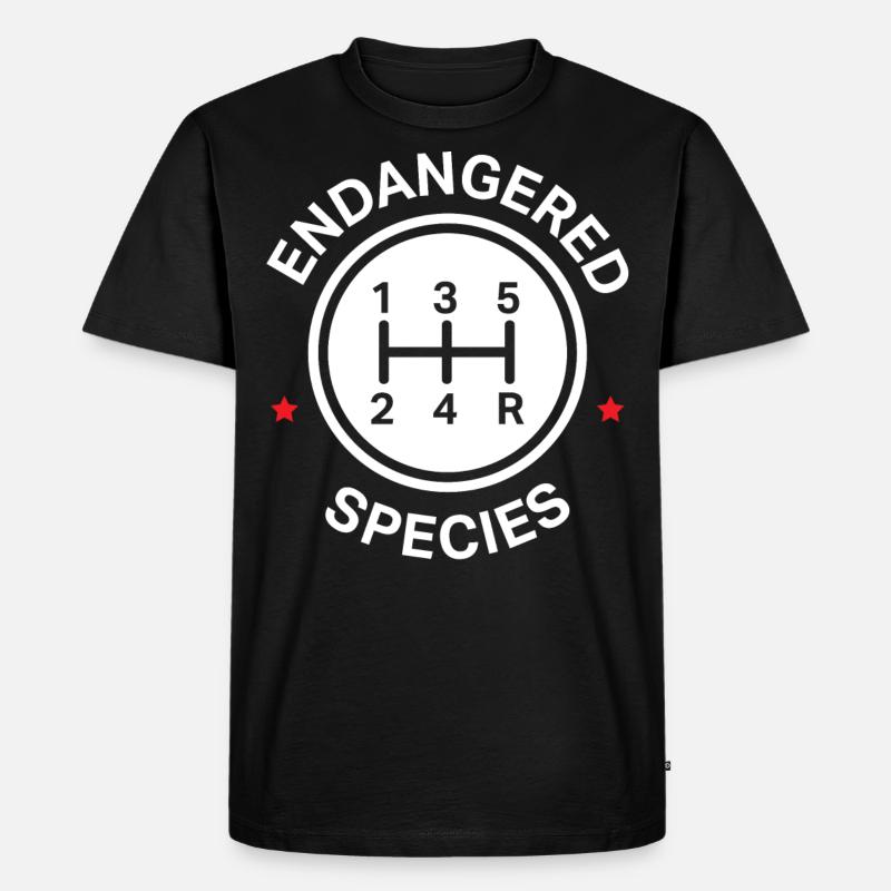 Manuelle Getriebe, Manuelles Verschieben - Männer Premium Bio T-Shirt - Schwarz