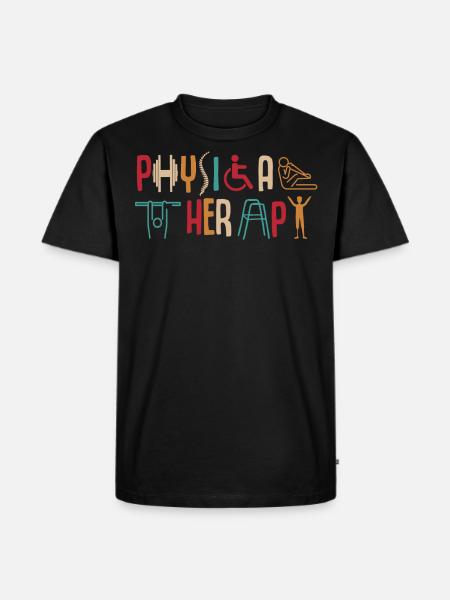 Physiotherapy - Men's Premium Organic T-Shirt - black