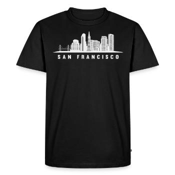 San Francisco, California - Men's Premium Organic T-Shirt - black - Front - Nico (187cm)