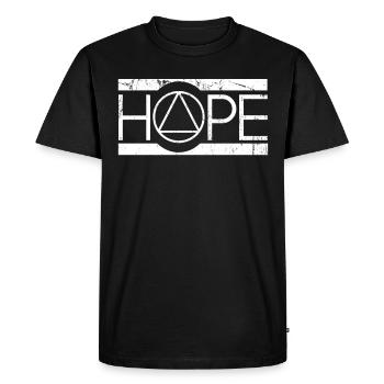 Sobriété Espoir Récupération Alcooliques - T-shirt Premium bio Homme - noir - Devant - Nico (187cm)