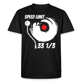 Vinyl Draws Audiophile Music - Men's Premium Organic T-Shirt - black - Front - Nico (187cm)