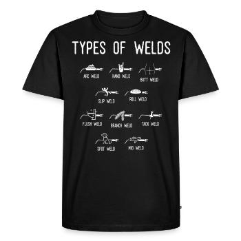 Welders, Weld types Of welds - Men's Premium Organic T-Shirt - black - Front - Nico (187cm)