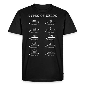 Welders, Weld types Of welds - Men's Premium Organic T-Shirt - black - Front - Nico (187cm)